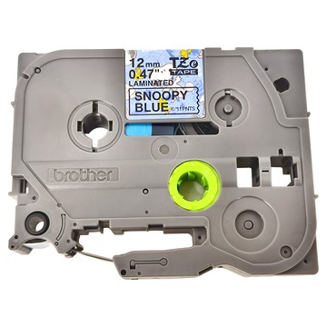 兄弟牌 卡通護貝標籤帶 12mm  SNOOPY 藍色  5m