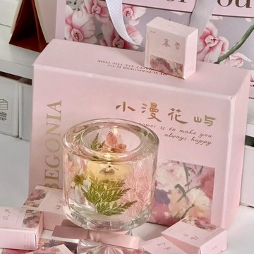 ✨臺灣出貨✨畢業禮物生日送女生香裏藏詩生日情人節香薰蠟燭賀卡女生閨蜜禮