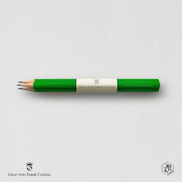 【Graf von Faber-Castell】繩紋鉛筆3入-毒蛇綠(原廠正貨)