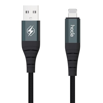HODA 好貼 M1 USB-C-Lightning 快速傳輸線  0.3m  黑色  1條