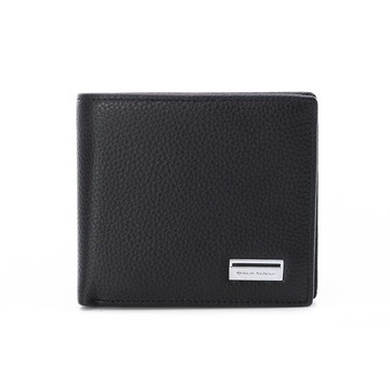 【Kinloch Anderson】Onyx 銀標雙窗式短夾-曜岩黑