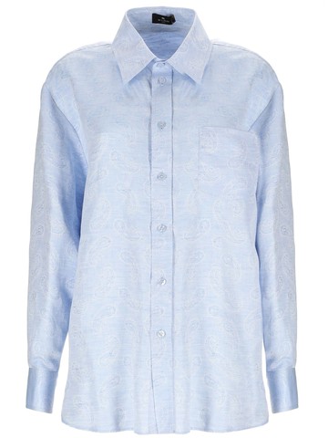 etro linen and cotton shirt