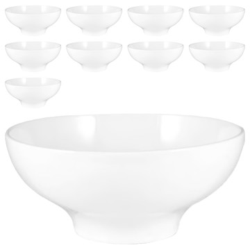 大同磁器 麵碗 (20.7 x 20.7 x 9cm)  白色  10個