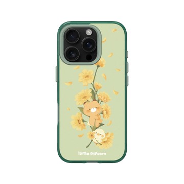 iPhone 16 Pro Clear 憂墨綠 - 小玉米花 Littlepopcorn - 金盞花