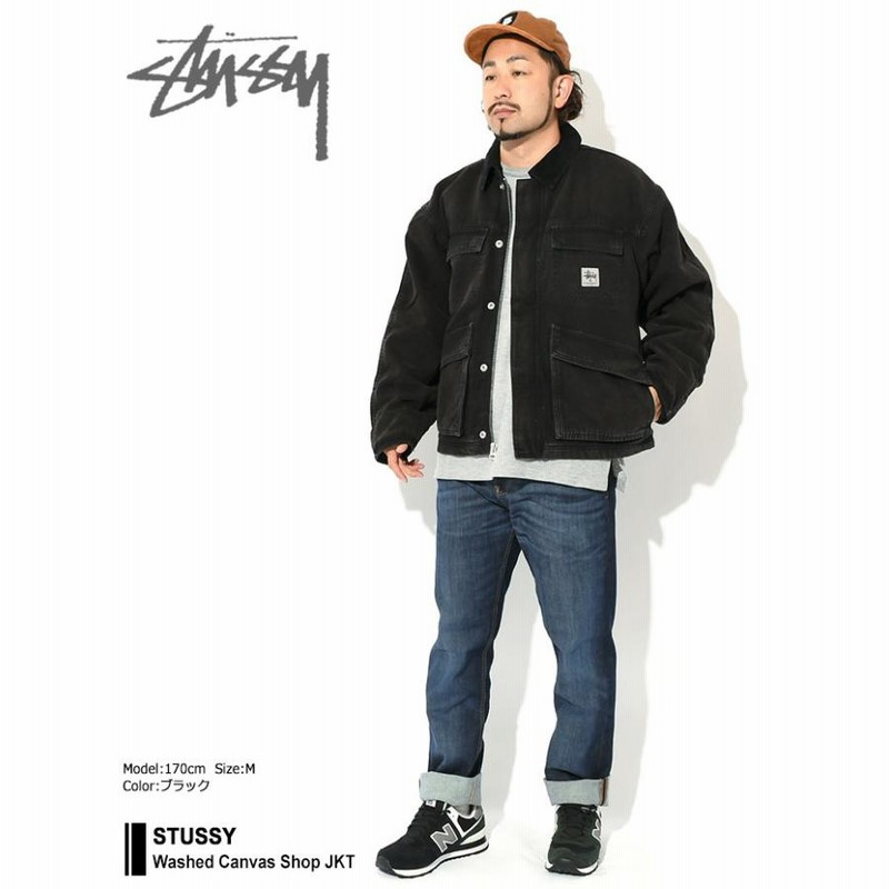 ステューシー ジャケット STUSSY メンズ Washed Canvas Shop(stussy 