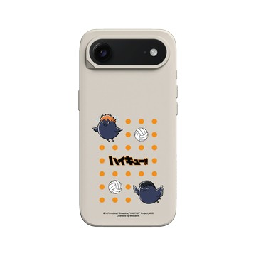 iPhone Air SolidX 貝殼灰 - 排球少年 Haikyu!! - 吉祥物系列 - 烏野高中(烏鴉) - 日向&影山