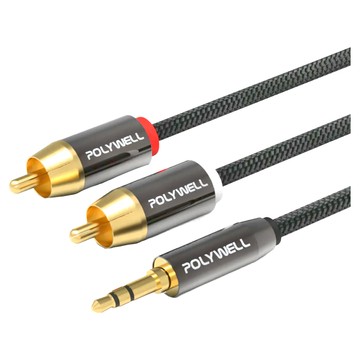 POLYWELL 寶利威爾 三極 影音線 3.5mm  PW15-W52-B022  1條