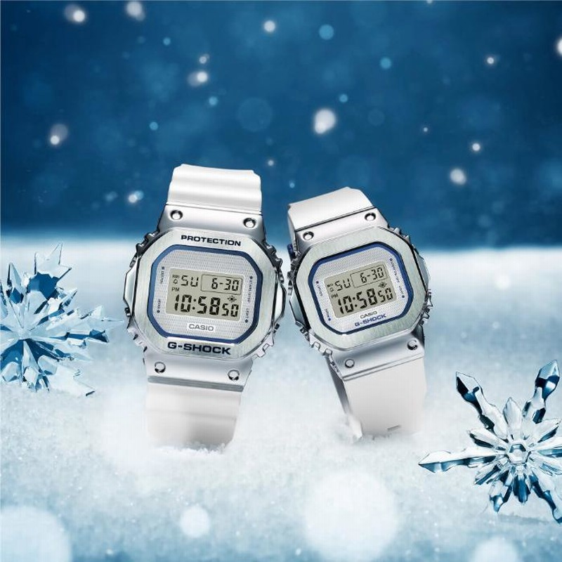 美品✨CASIO G-SHOCK GM-5600 フルメタル シルバー G-SHOCK】 FINE METALLIC SERIES / GM-5600YM-8JF （シルバー