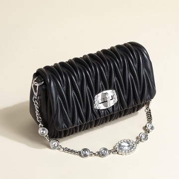 小包包設計新款潮真皮女包斜挎包夏時尚百搭單肩鏈條小方包腋下包