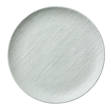 【Luzerne】陸升瓷器 Knit 麻布紋 16cm 圓盤-白 /KT1201016