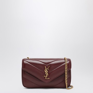 Mini LouLou bag in bordeaux leather