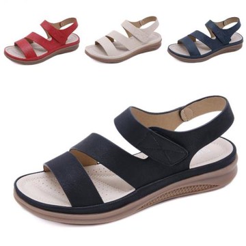 big size summer shoes women flat sandals 41 42 防滑大碼涼鞋