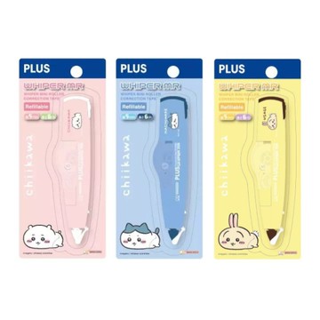 (限量)PLUS x 吉伊卡哇 MR智慧型滾輪修正帶(5mm)-吉伊卡哇/小八貓/烏薩奇