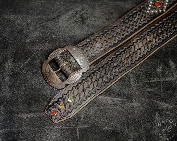 Western Special Leather Belt 西部風鉚釘皮革腰帶