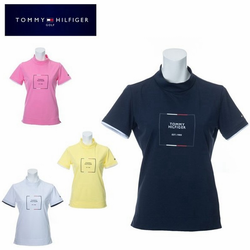 トミーヒルフィガーゴルフ Tommy Hilfiger Golf ゴルフウェア 半袖シャツ レディース ロゴパッチモックネック Thla015 通販 Lineポイント最大0 5 Get Lineショッピング