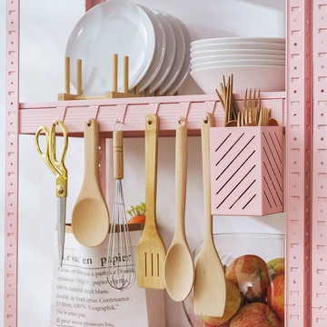 配件┼ 北歐風《插接式角鋼架配件》掛勾收納盒 單掛勾 排鉤 連鉤 筷子盒 加購 鐵藝【A-S-A106】