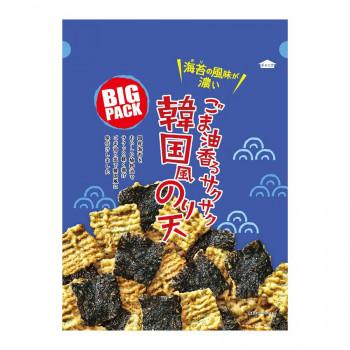 （代引不可）まるか食品　BIGごま油香るサクサク韓国風のり天　105g(10×4)