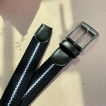 編織皮帶 彈性皮帶 生日禮物/旅行用品/情人節禮盒/客製化禮物