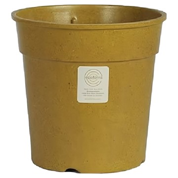 美國 Ecoforms 環保花盆 Pot Grower 16A 穀物纖維  16 x 12 x 16cm  芥末黃  1個