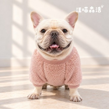 【汪喵森活】 素面毛絨衣 4色 保暖加絨 秋冬服飾 狗衣服 雪納瑞 西高地 比熊 柯基 法鬥 柴犬 英鬥 八哥 米克斯