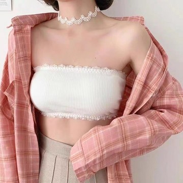 【🔥多件多折】無肩帶內衣女 小胸聚攏 防滑抹胸式 小胸顯大文胸 無鋼圈 性感防走光裹胸 少女內衣 女士內衣 女士胸罩