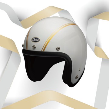 GALLOP BIJIN SERIES HELMET 美人系 3/4半罩安全帽 白色 S-XXL