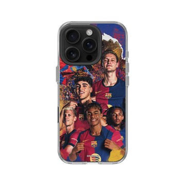 iPhone 16 Pro Clear Case（相機按鈕） 透明 - FC Barcelona - Team 1