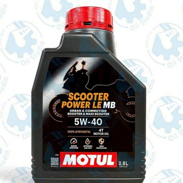 《油工坊》MOTUL 4T SCOOTER POWER LE MB 5W40 全合成  800ml 新包裝