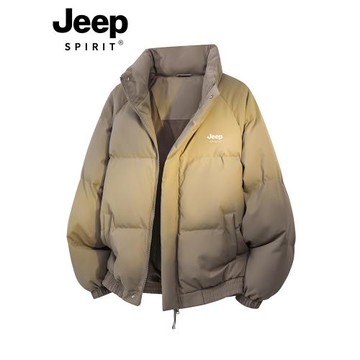 JEEP羽絨棉服男女冬季2025新款加厚保暖棉襖冬裝立領男士棉衣外套
