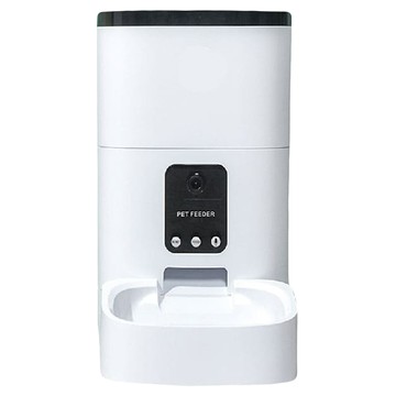 dudupet 寵物自動餵食器 視訊版 DU4L-VS  白色 + 黑色  1個  4L