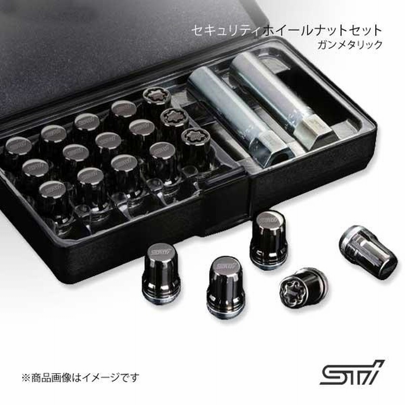 STI ラグナットセット ST28170ST020 ブラック レイバック・VN STI
