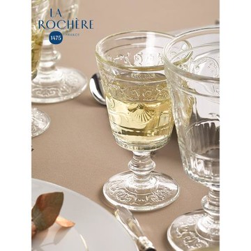 larochere酒杯法國進口家用復古高腳杯熱紅酒杯矮腳杯咖啡玻璃杯