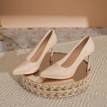 Sp house 天使的吻純色氣質尖頭都會細高跟鞋(2色跟高可選)