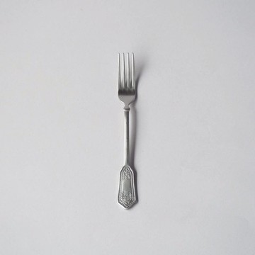 日製古典宮廷風不鏽鋼甜點叉-2入