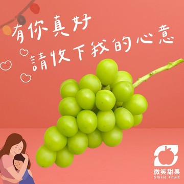 高端伴手禮｜生日送禮【微笑甜果】日本岡山晴王葡萄禮盒｜晴王葡萄・岡山葡萄・日本葡萄
