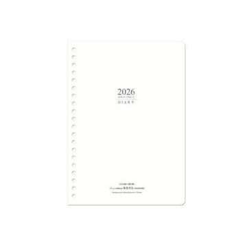 珠友Chuyu2026年A5.20孔日誌內頁1週2頁/BC-60429