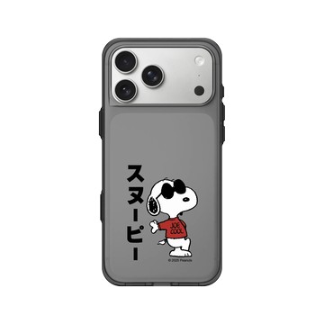 iPhone 17 Pro Max Clear (相機按鈕) 酷墨灰 - 史努比 Snoopy - Joe Cool