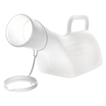 OO 生活輔具 男用尿壺 1公升容量  半透明色  1個