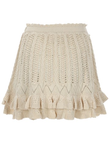 marant étoile minigonna "nelle" in crochet