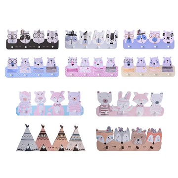 新品現貨 圖案可定制組裝款 ins兒童房裝飾實用衣帽掛飾