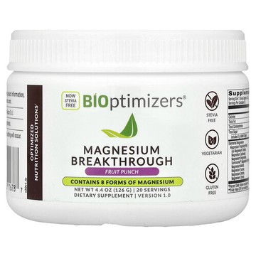 BIOptimizers, 鎂突破，混合水果味，4.4 盎司（126 克）