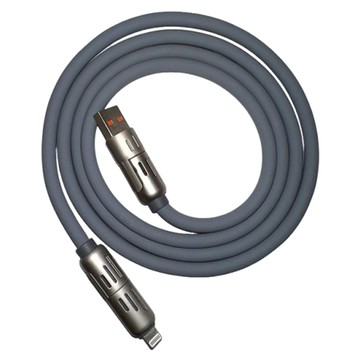 Basemo 倍魔 240W 光柱四合一超級快充 Typec充電線 傳輸線 PD快充線 充電線 數據線  1個  灰色  1.2m