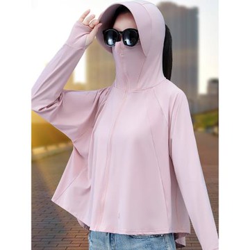 (免運)夏季UPF50+防曬衣女2025年新款時尚防曬服薄款透氣大帽檐遮陽外套