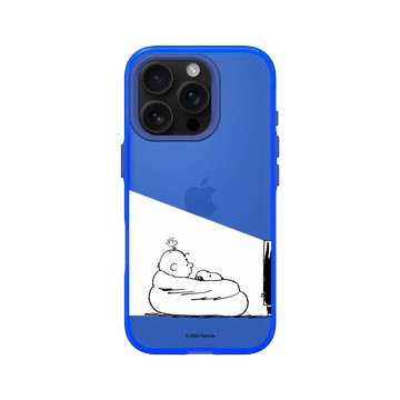 iPhone 16 Pro Clear 激光藍 - 史努比 Snoopy - Snoopy&Charlie Brown追劇時間