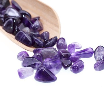 天然紫水晶碎石擺件手鏈消磁凈化裝飾石頭原石毛料