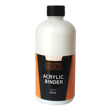Mission 壓克力顏料黏合劑 AW500 500ml  1瓶