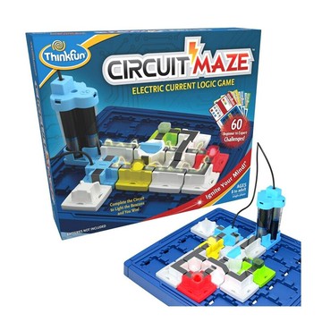 [2美國直購] ThinkFun 電路迷宮 STEM電流遊戲 60級挑戰 基礎電路 邏輯推理 適合8歲以上