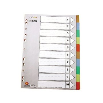 【龍品文創】華富 IX902 十段 PVC分段紙-1包