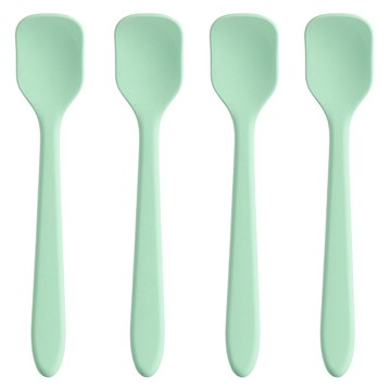 Easy Sili 矽膠嬰兒副食品優格湯匙 薄荷色 4入  4個  薄荷