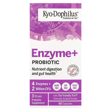 Kyolic, Kyo-Dophilus，酶 + 益生菌，60 粒膠囊